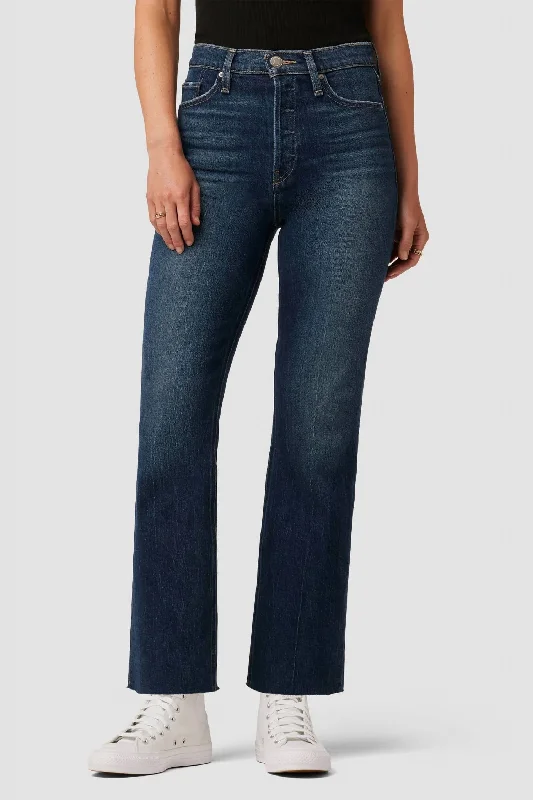 Faye Ultra High-Rise Bootcut Crop Jean In Naval