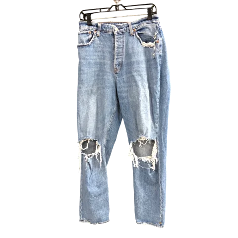 Jeans Boyfriend By Abercrombie And Fitch In Blue Denim, Size: 10