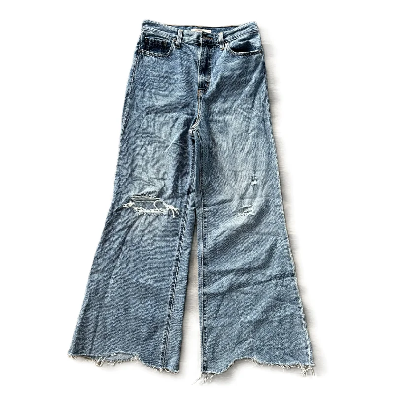 Jeans Flared By Levis In Blue Denim, Size: 6