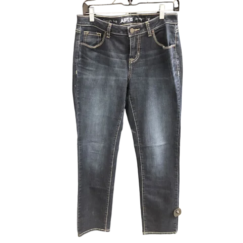 Jeans Straight By Apt 9 In Blue Denim, Size: 6