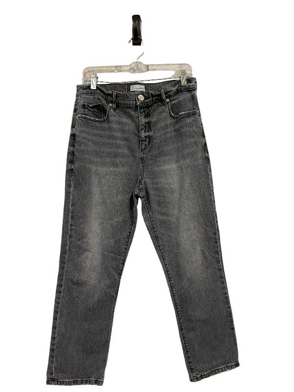 Jeans Straight By Loft In Grey Denim, Size: 10