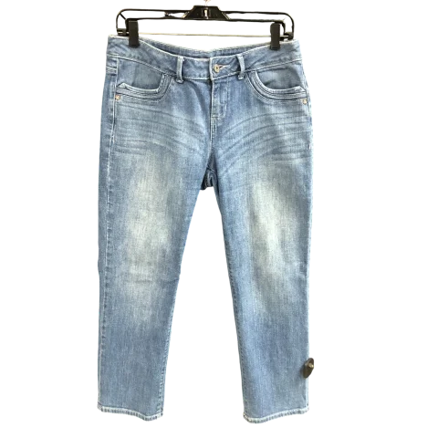 Jeans Straight By Simply Vera In Blue Denim, Size: 8