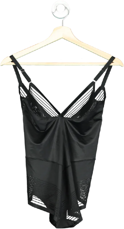 M&S Black Bodysuit UK 8