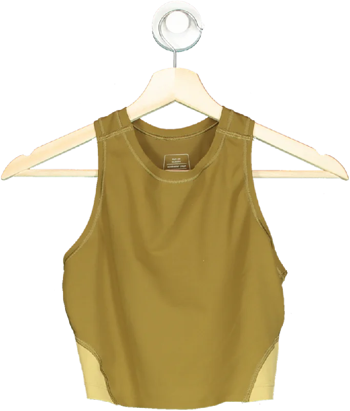 On Running Mustard Movement Crop UK XS