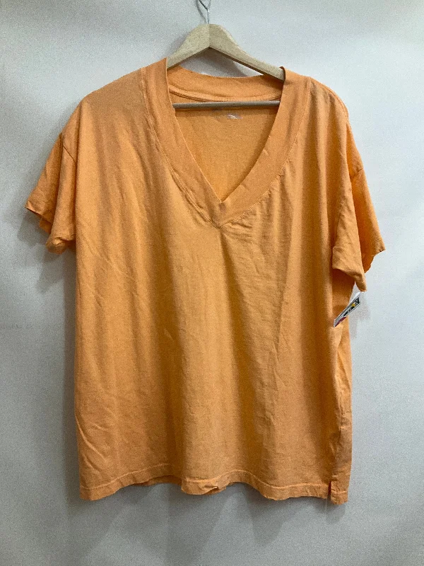 Top Short Sleeve By Aerie In Orange, Size: S