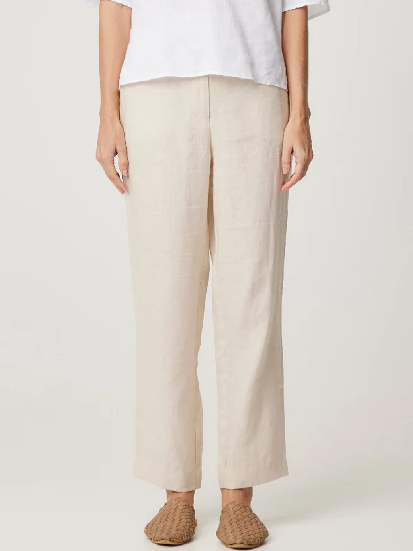 ENNI LINEN STRAIGHT LEG PANT