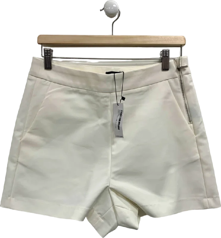 Karen Millen Ivory Essential Techno Woven Short UK 12