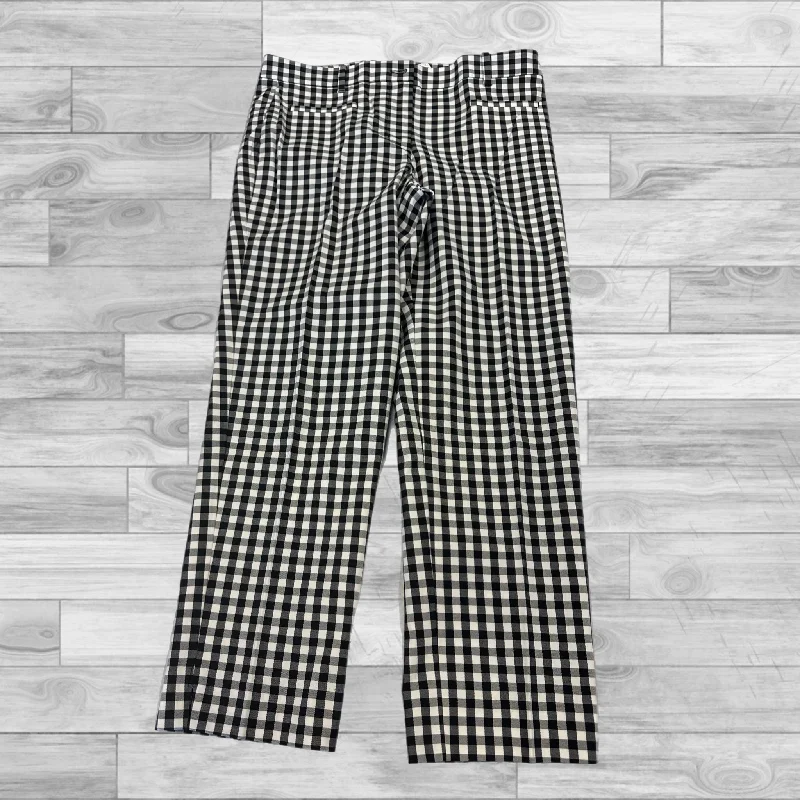 Pants Cropped By Ann Taylor In Black & White, Size: 6