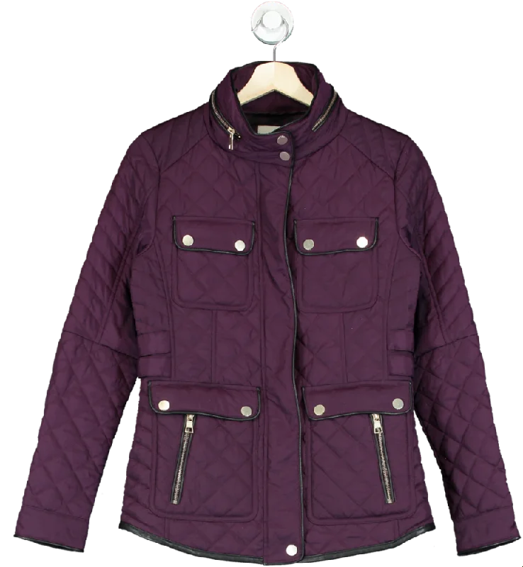 Next Purple Quilted Jacket UK 6