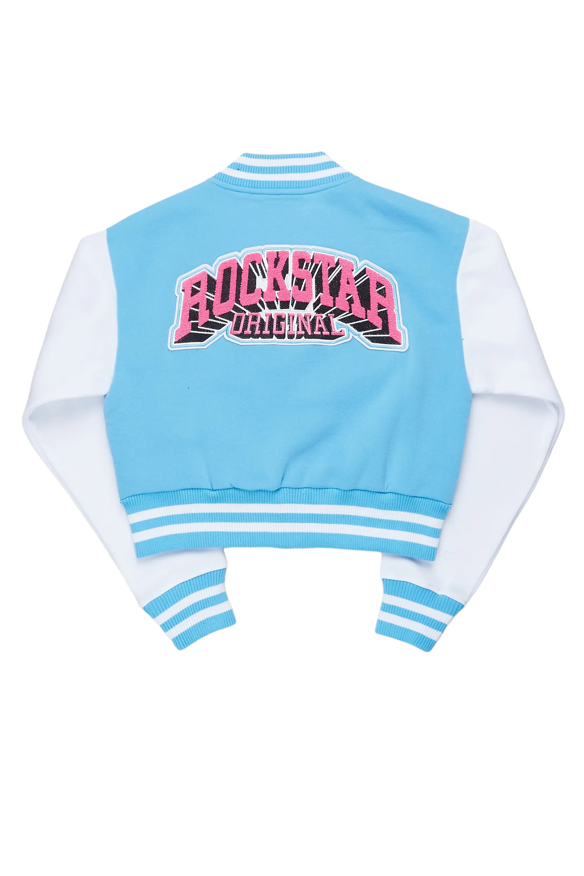 Gloria Blue Varsity Jacket