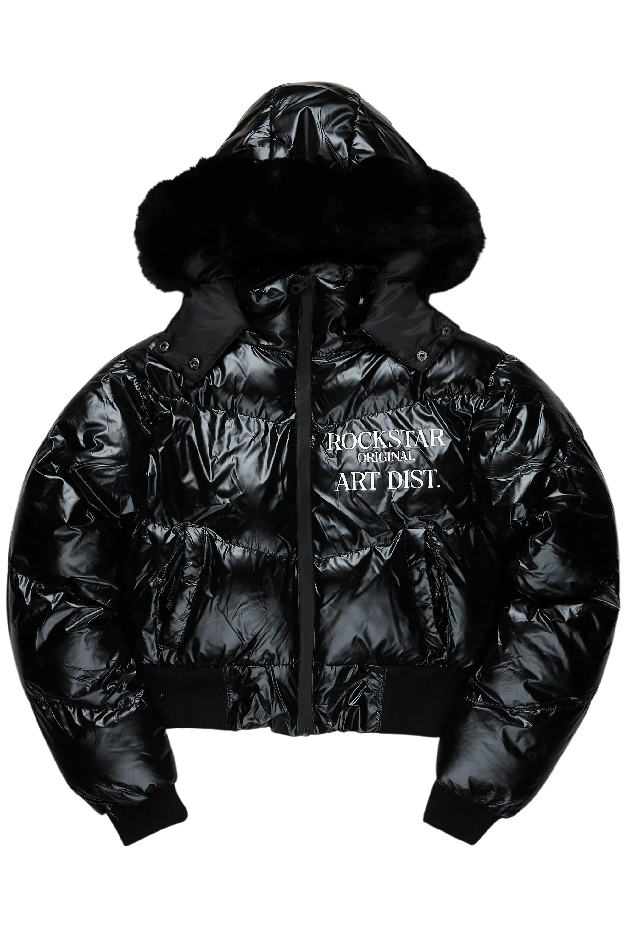 Destina Black Puffer Jacket