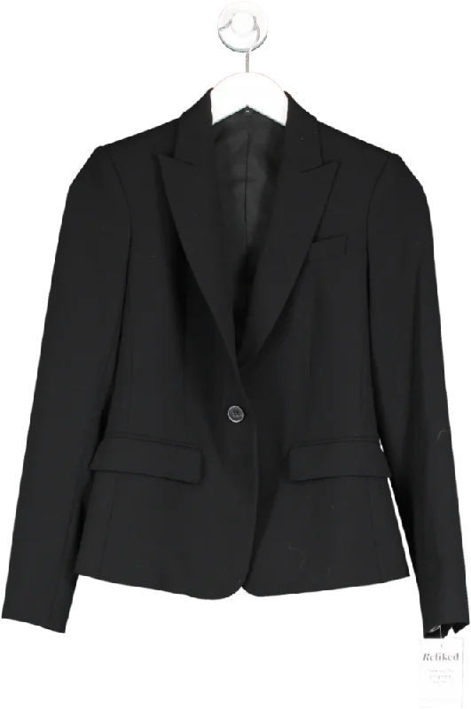 Theory Black Stretch Wool Gabe Jacket UK XXS