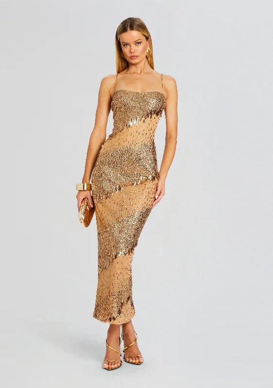 Carmine Embellished Dress