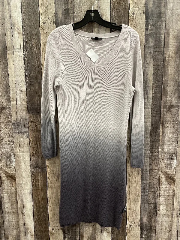 Dress Casual Midi By Halston In Grey, Size: S