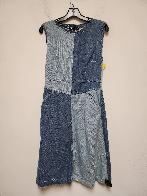 Dress Casual Midi By Holding Horses In Blue Denim, Size: M