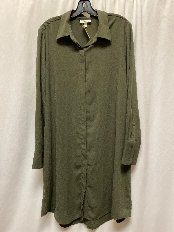 Dress Casual Midi By Prologue In Green, Size: Xxl