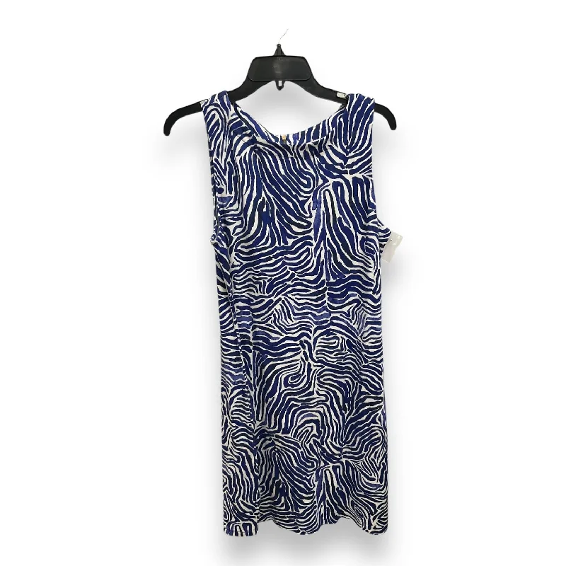 Dress Casual Midi By Tommy Bahama In Blue & White, Size: L