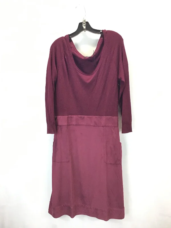 Dress Casual Midi By Vertigo In Red, Size: L