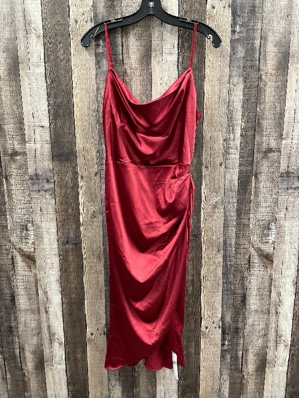 Dress Party Midi By Cme In Red, Size: L