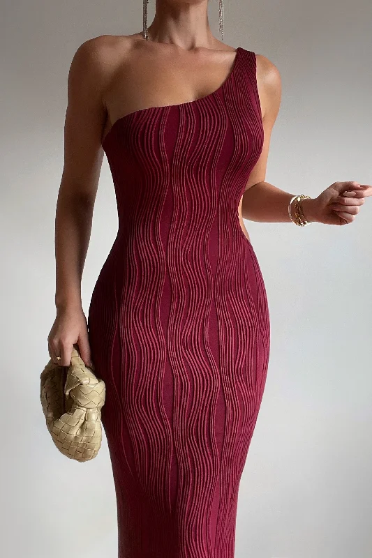 Klara Midi Dress - Wine