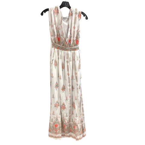 Dress Casual Maxi By Cmc In White, Size: S