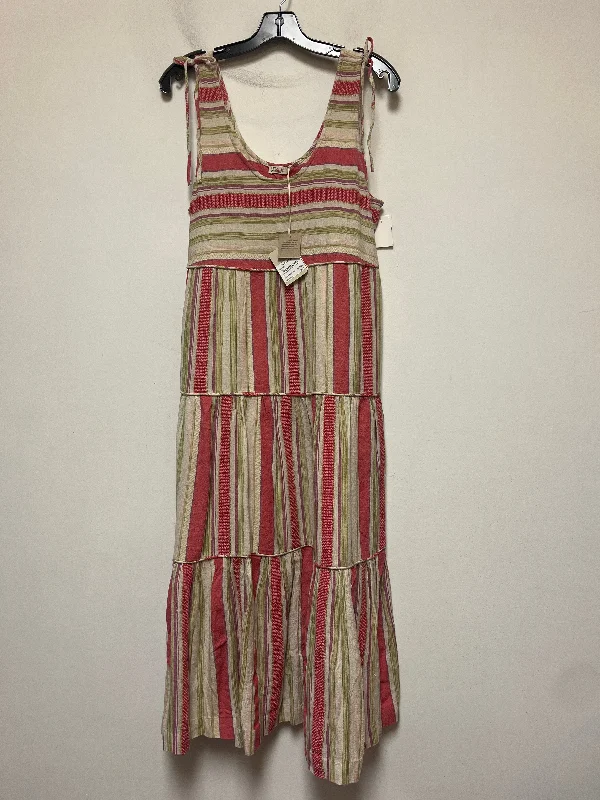 Dress Casual Maxi By Faherty In Striped Pattern, Size: S