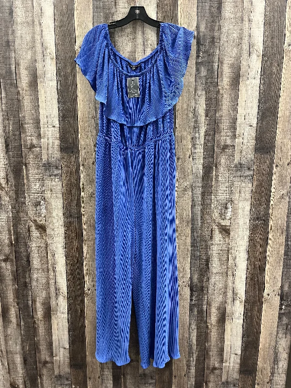 Dress Casual Maxi By Lane Bryant In Blue, Size: L