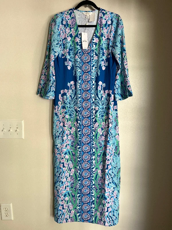 Dress Casual Maxi By Lilly Pulitzer In Blue, Size: Xs