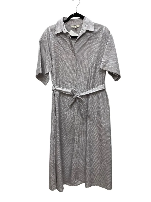 Dress Casual Maxi By Tucker In Grey, Size: S