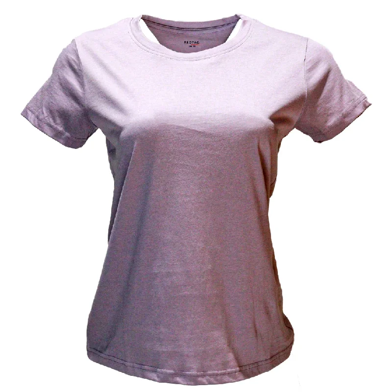 Taupe Short Sleeve Crew Neck T