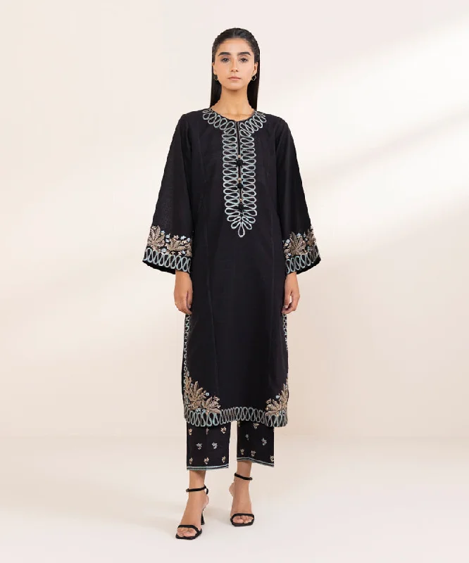 Embroidered Khaddar Shirt