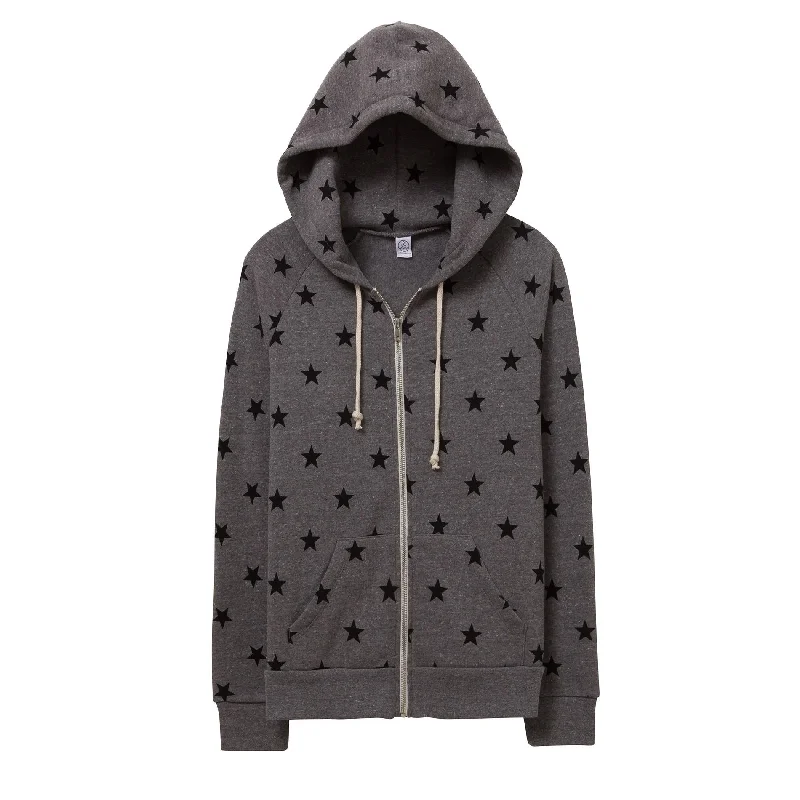 Adrian Zip Hoodie (Grey Stars)