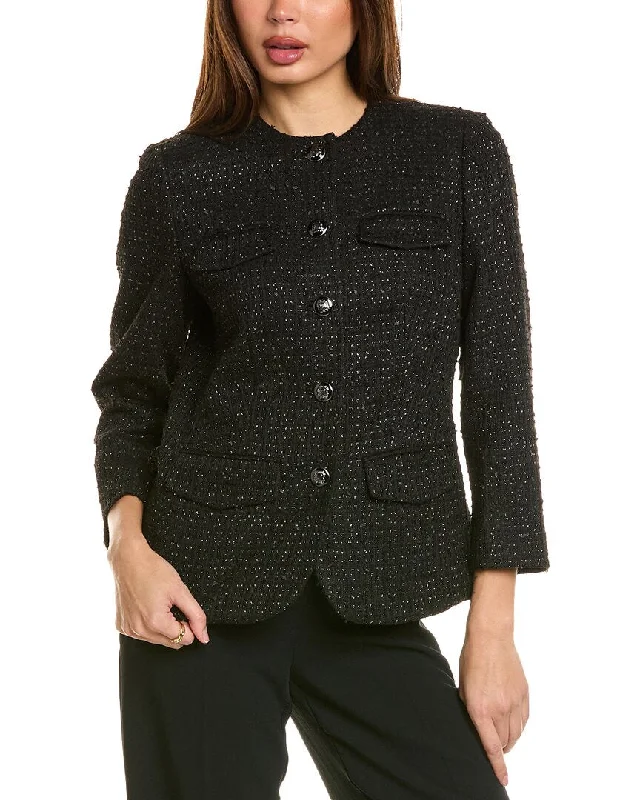 Anne Klein Collarless Jacket