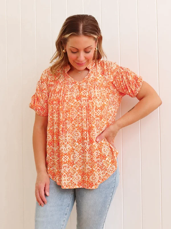 Exmouth Blouse - Orange