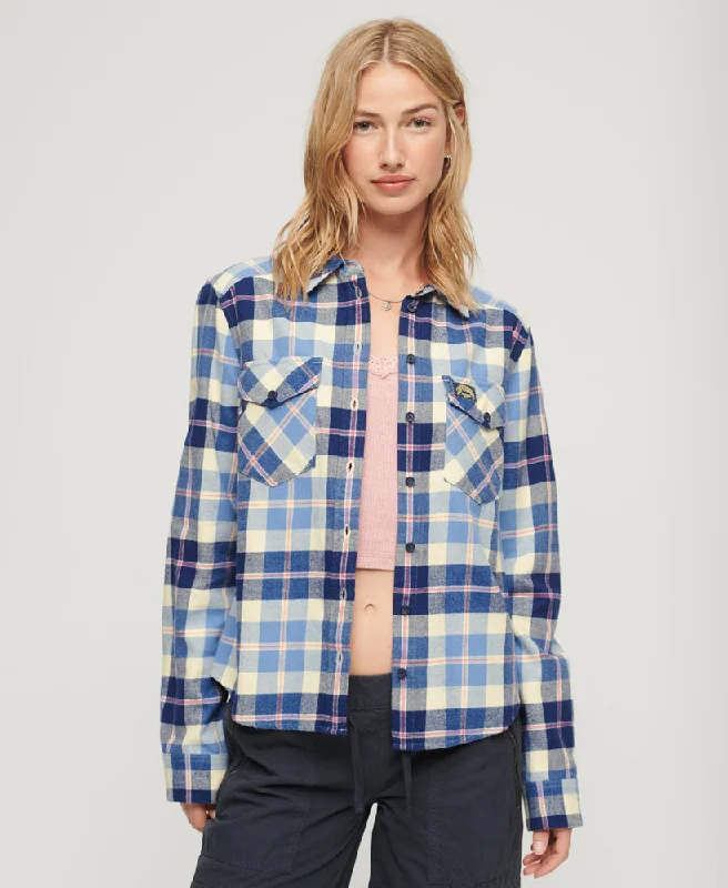 Lumberjack Check Flannel Shirt | Classic Blue Check