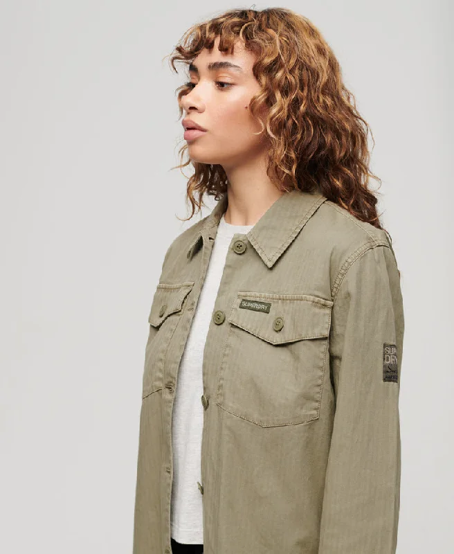 Military Overshirt | Dark Sage Green