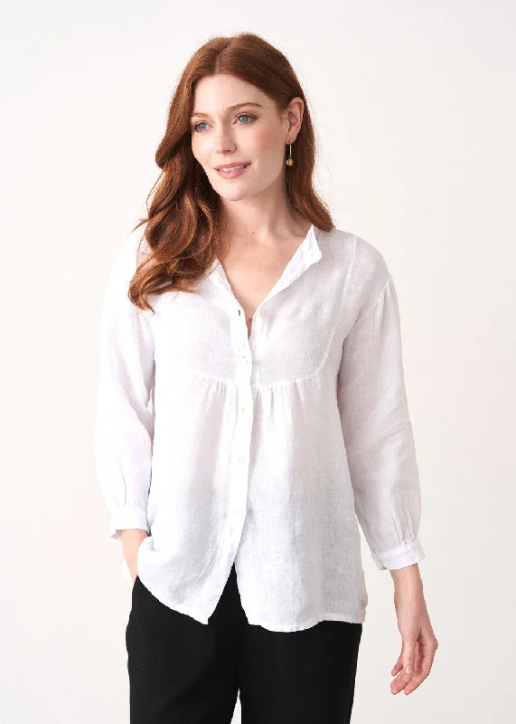 NELLIE LINEN BIB SHIRT