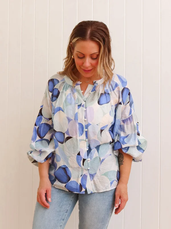 Noosa Blouse - Blue