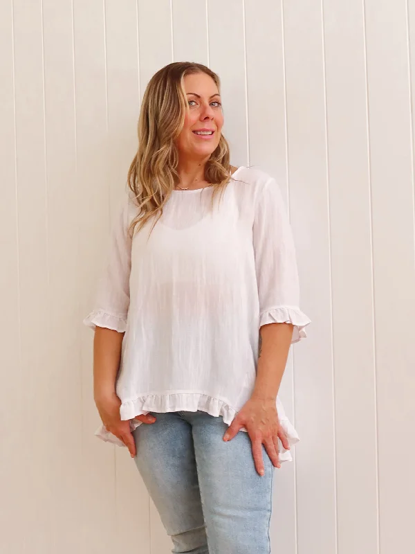 Rutherglen Blouse - White