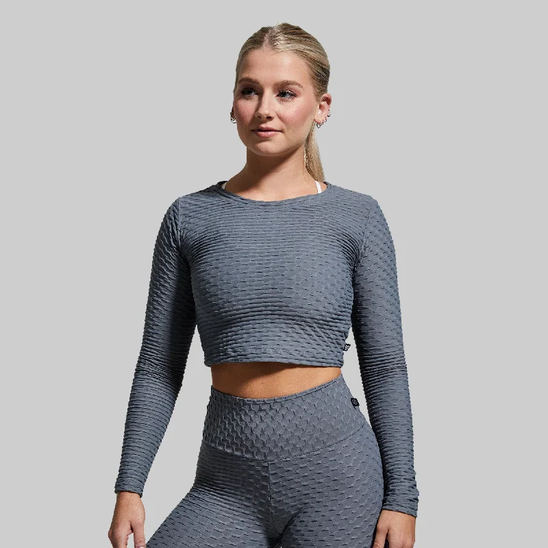 Summit Crop Top (Slate)