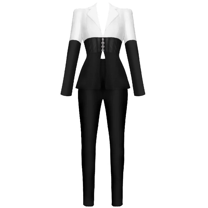 Women Waist Cincher Pantsuits