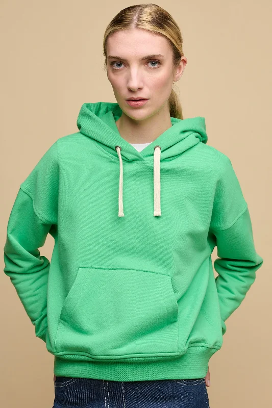 Women's Hooded Sweatshirt - Apple Green