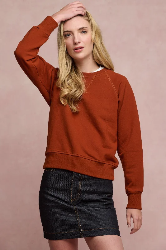 Women's Raglan Sweatshirt - Cinnamon